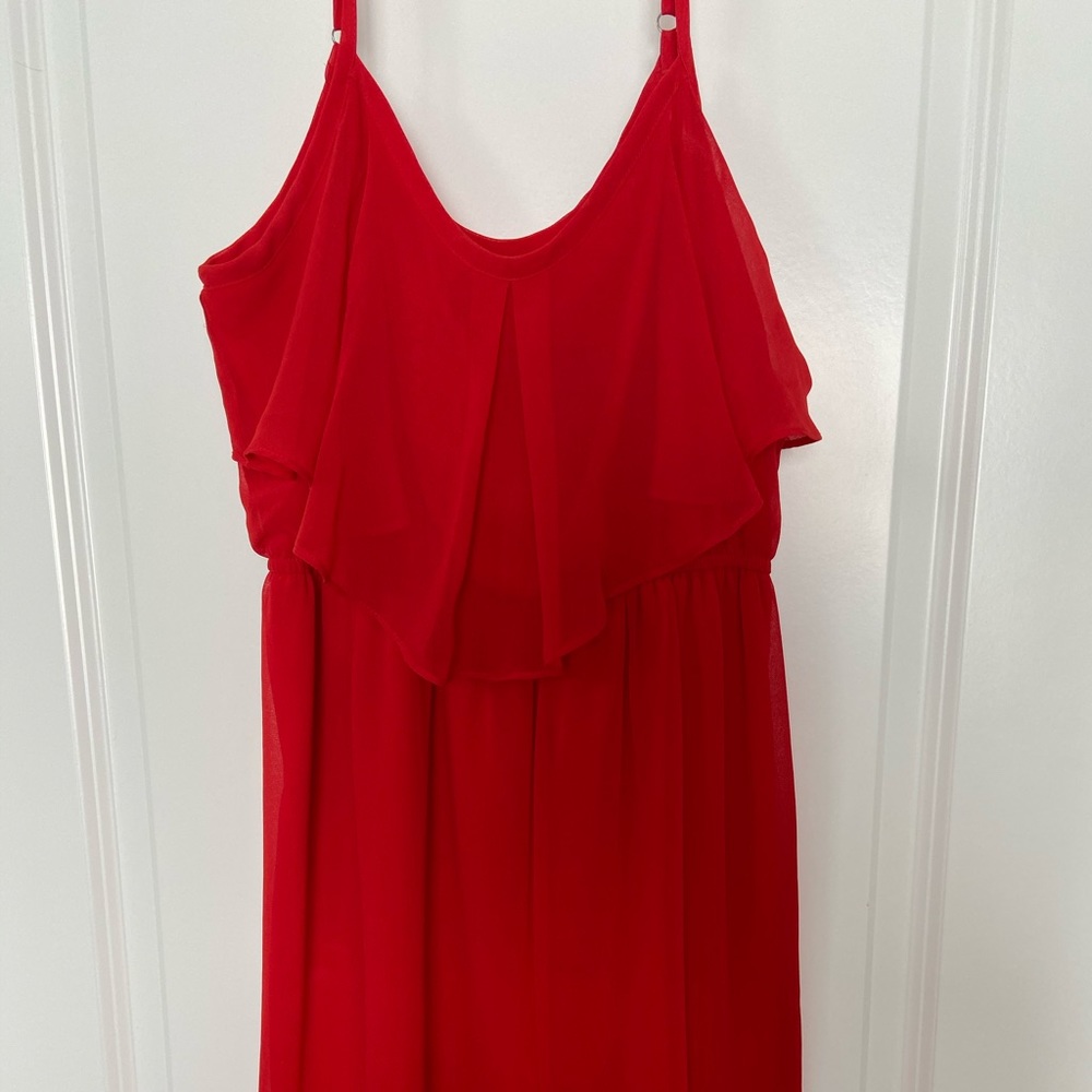 Red summer dress